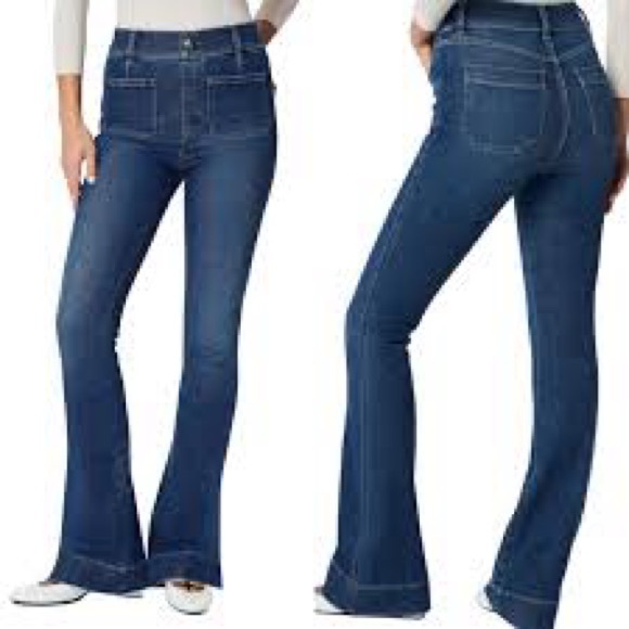 SPANX Dark Blue Flare Jeans - Picture 3 of 4